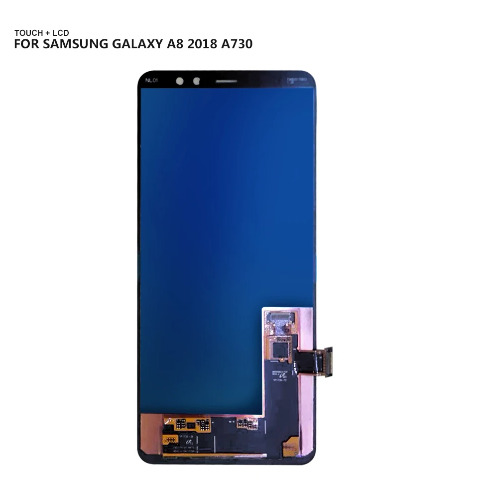 ЖК дисплей AMOLED для Samsung Galaxy A8 + Plus 2018 A730x A730 с сенсорным экраном и дигитайзером в
