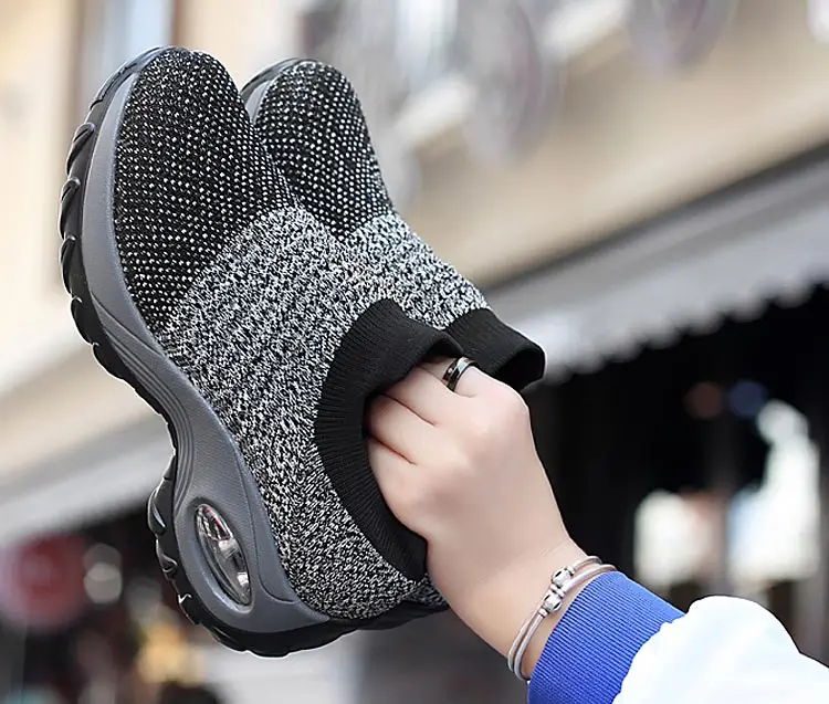 Ladies shoes flats new fashion breathable mesh sneakers women shoes slip-on comfortable sports casual shoes woman flats