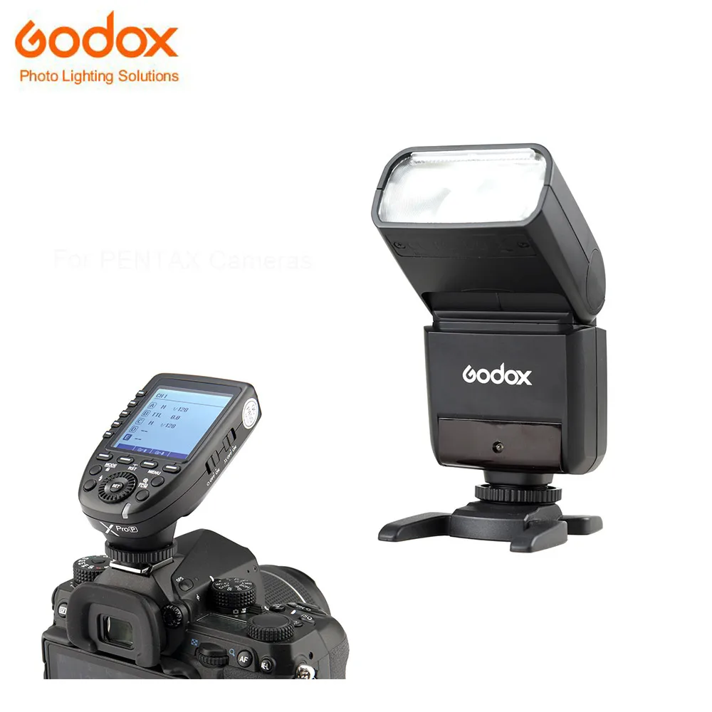 В наличии Godox TT350P Speedlite вспышек с XPro P Trigggers ttl для Pentax 645z K 3II 1 KP 50 S2 K70