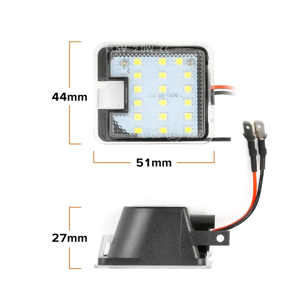 2 шт. для Ford Kuga Focus Escape Mondeo C-Max LED боковое зеркало лужа Светодиодная лампа под