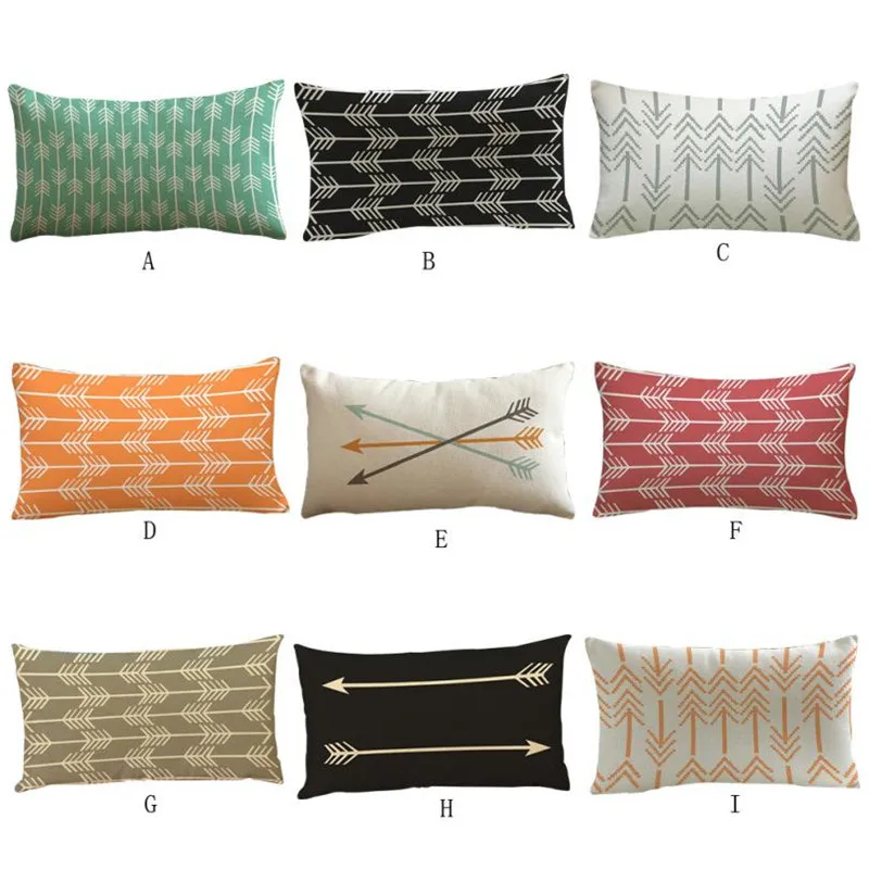 Подушка со смайликом накидка с рисунком стрелы для дивана кровати украшение дома