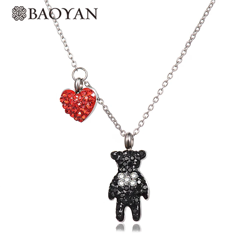 Baoyan маленький циркон проложили милашка сердце цвет серебристый золотой кристалл