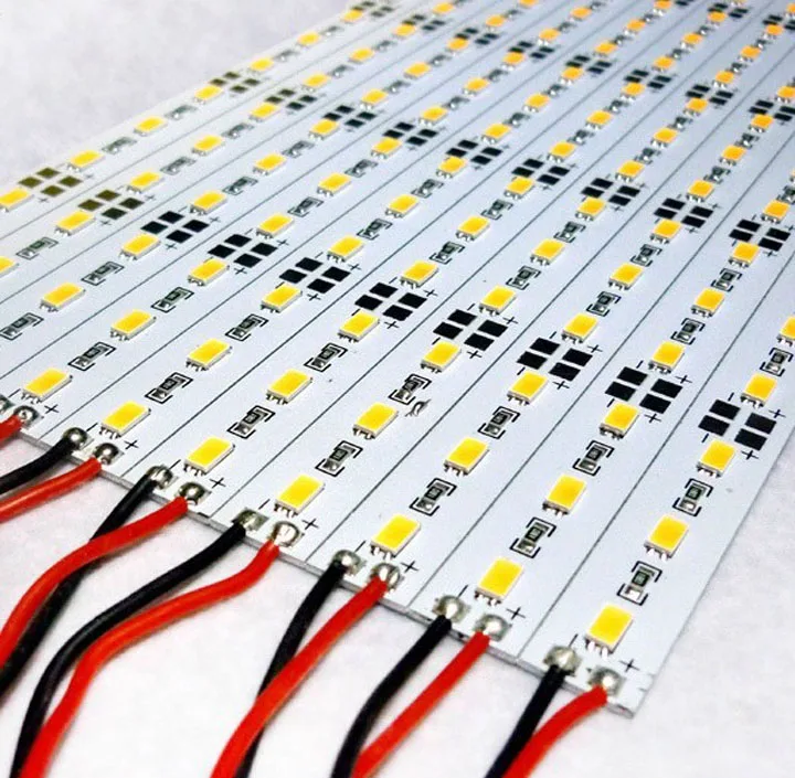 50 м/лот 72 светодиодный s/M SMD5730/ SMD5630 светильник 12 Вольт жесткий алюминиевый трубка