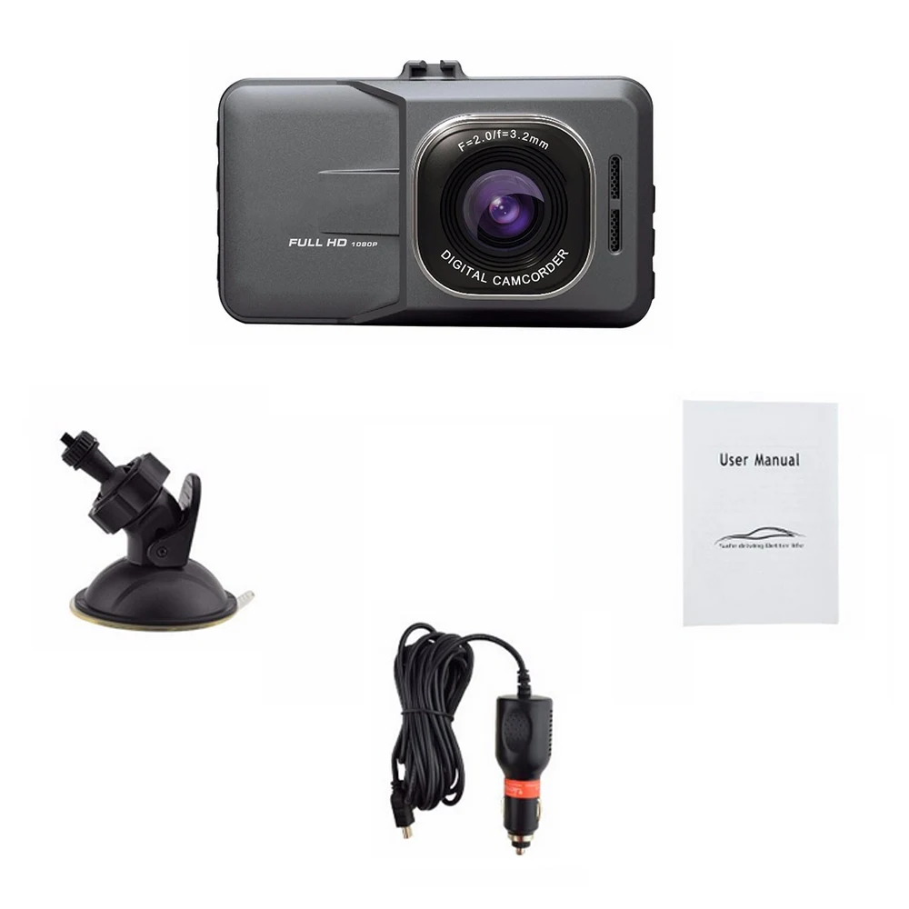 Podofo 3 &quotАвтомобильный видеорегистратор HD 1080 P Автомобильная камера ночного