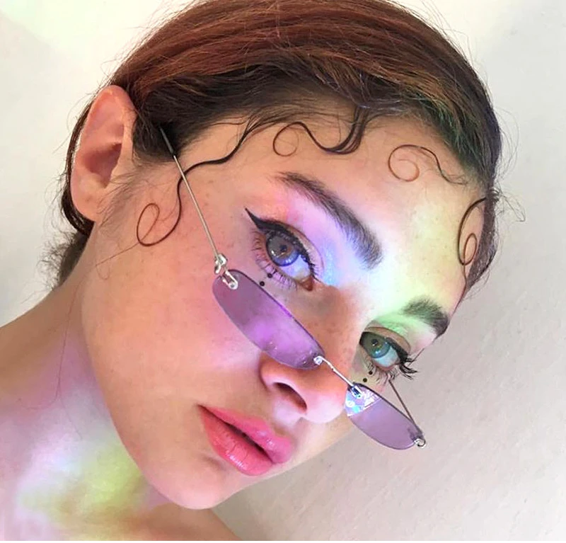 Мужские и женские солнцезащитные очки RunBird летние прямоугольные без оправы