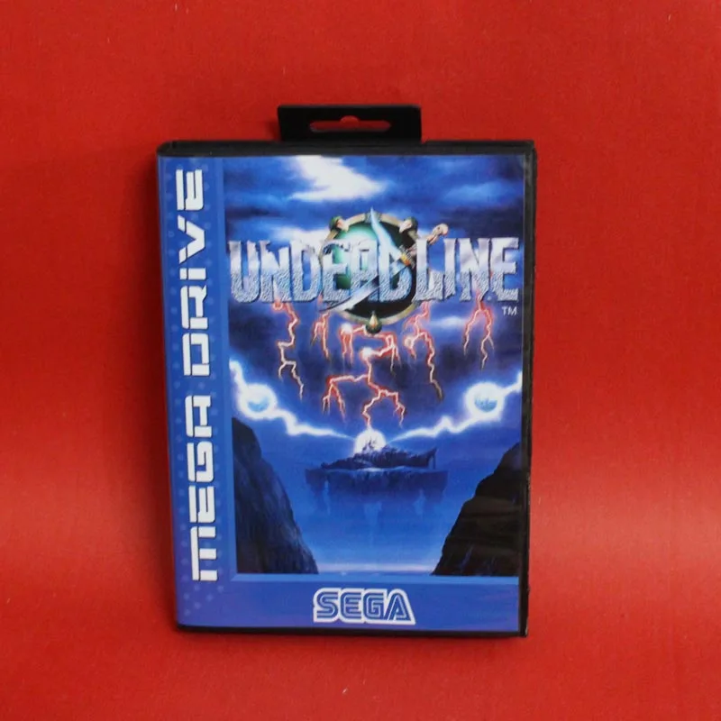 Undead линия 16 бит MD карточная игра с коробку для Sega MegaDrive игровая консоль системы|box