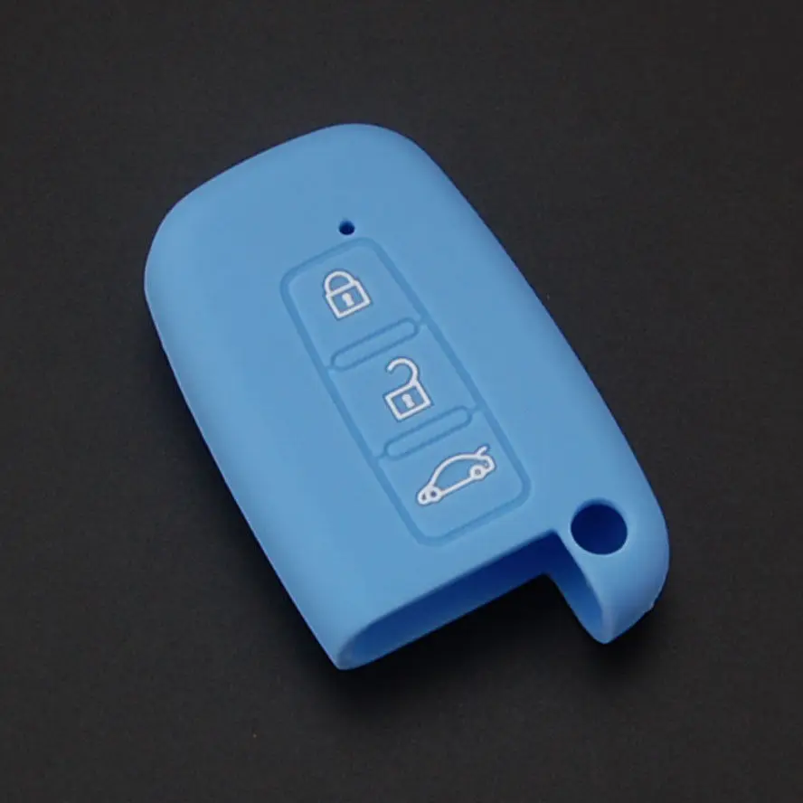 BBQ @ FUKA 1 шт. силиконовый чехол для ключей Fob подходит 3BTN Hyundai Elantra Genesis Smart Remote Key Holder |