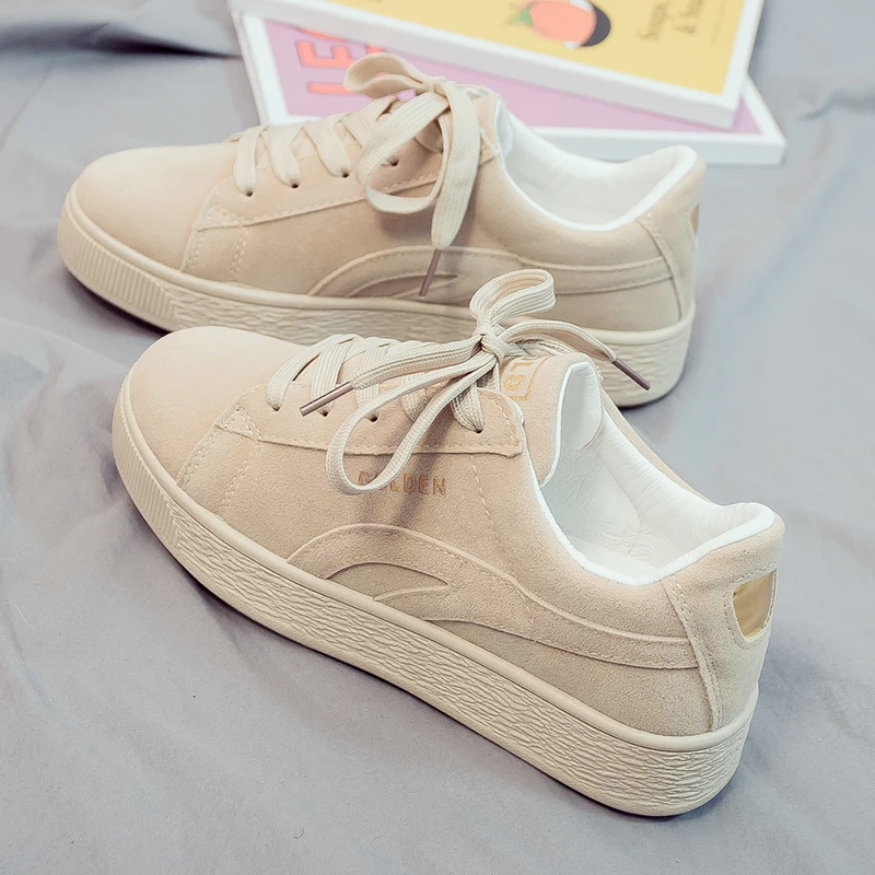 Женская парусиновая обувь на весну шнурках Вулканизация дышащие для путешествий