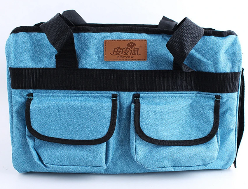 Pet открытый сумки собаки кошки портативный пакет монохромный двойной карманный