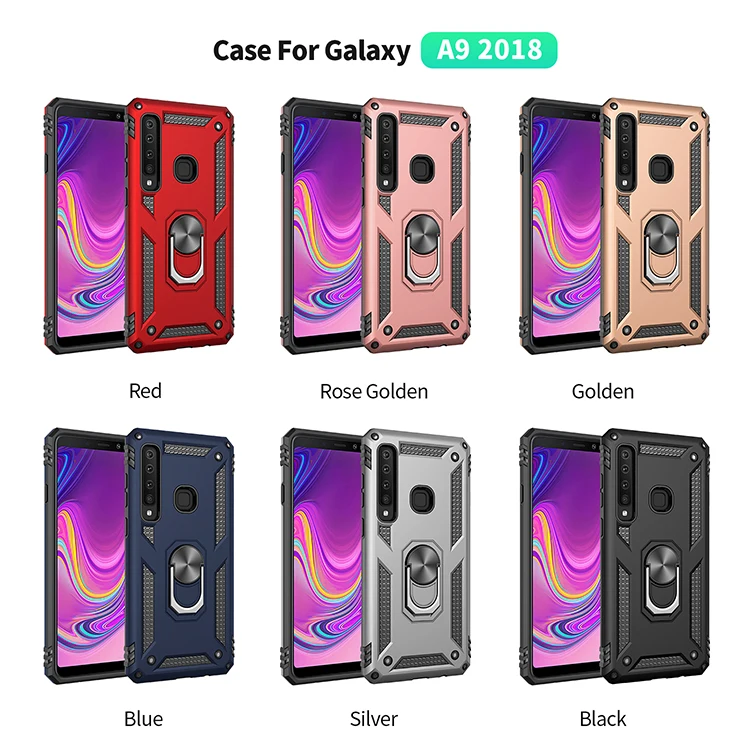 Чехол-накладка для Samsung Galaxy A8 A7 A6 J8 A9 2018 г. с магнитной присоской армированный A2 Core