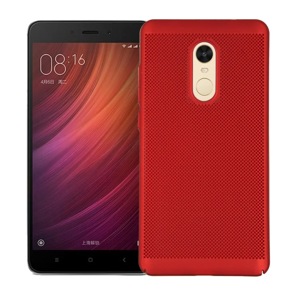Чехол для Xiaomi Redmi Note 4/Note 4X/Note 3 5 &quotTPU Прозрачная Жесткая задняя крышка теплоотвод