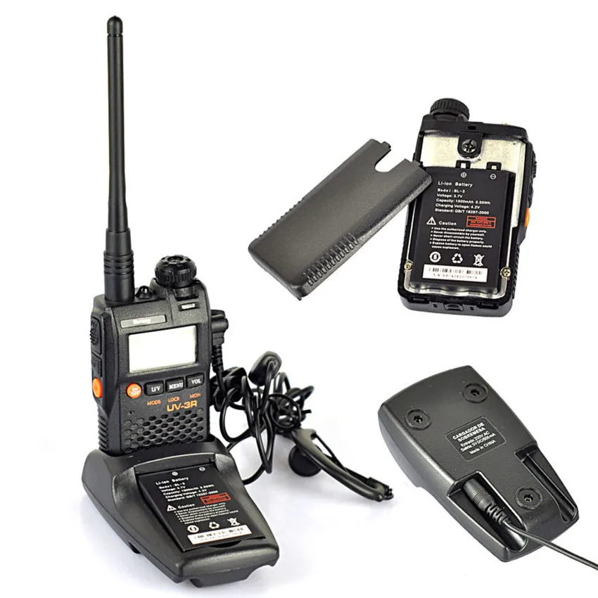 Baofeng UV 3R Мини Портативная рация CB Ham VHF UHF радиостанция приемопередатчик Boafeng