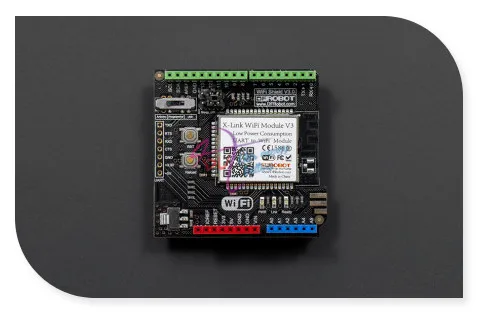 DFRobot WiFi Shield/module V3 with PCB Antenna 5V 802.11b/g/n 2.4~2.497G 54Mbps supports AP + STA dual-mode for arduino etc. | Электроника