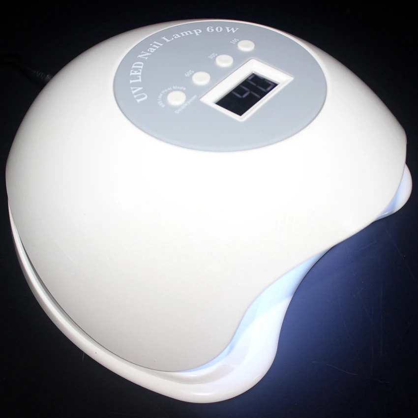 Улучшенная автоматическая сенсорная лампа для ногтей UV-света профессионального качества 60 Вт подходит для затвердевания всех гелевых лаков для ногтей.