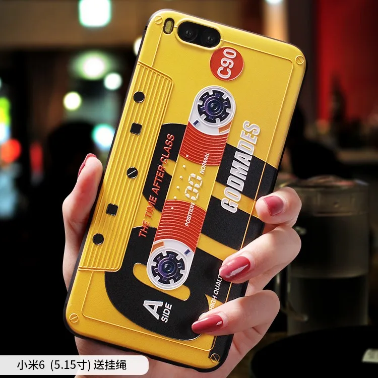 Ретро музыкальная лента Классическая радиолента рельефный чехол для Xiaomi mi 8 mi8se mi8