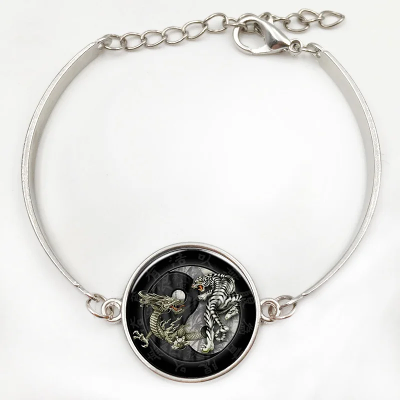 Новая модная подвеска в китайском стиле тайцзи Дракон Тигр Инь Янь ретро