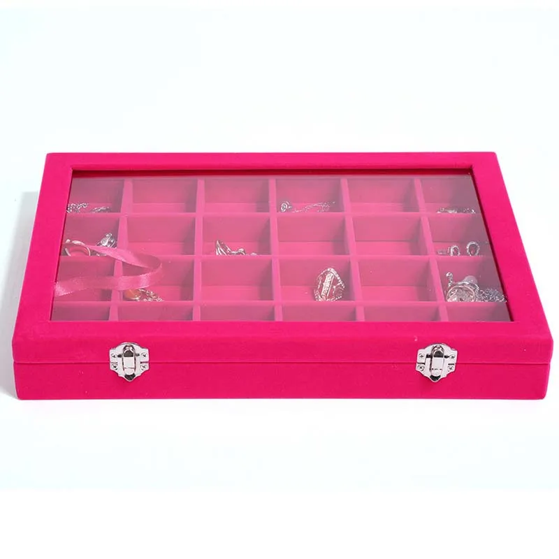 Оптовая продажа шкатулка с деревянным узором для ювелирных изделий украшений