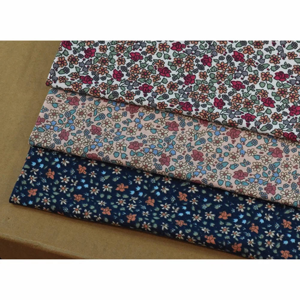 2017 Напечатанная модная одежда - джерси для пошива брюк, платья, юбки, носков и одежды с маленьким цветочным узором 100 * 165 см 576А JXL ТЕКСТИЛЬ на.