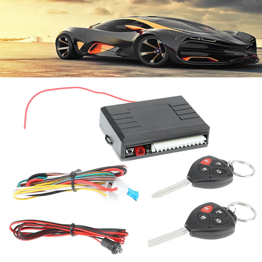 VODOOL 12В Автомобильная охранная сигнализация для автомобиля без ключа система