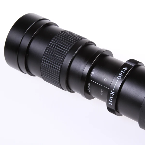 Телеобъектив с зумом 420 800 мм F/8 3 16 + T2 к адаптеру для Canon 5D II & III 7D 760D 750D|lens for canon|lens