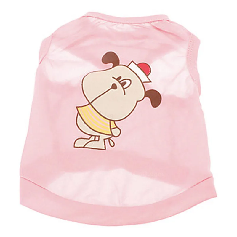 Cartoon Dog Vest Clothes Summer Casual Shirt Clothing For Small Dogs Teddy Costume Goods Pets Accessories DOGGYZSTYLE |