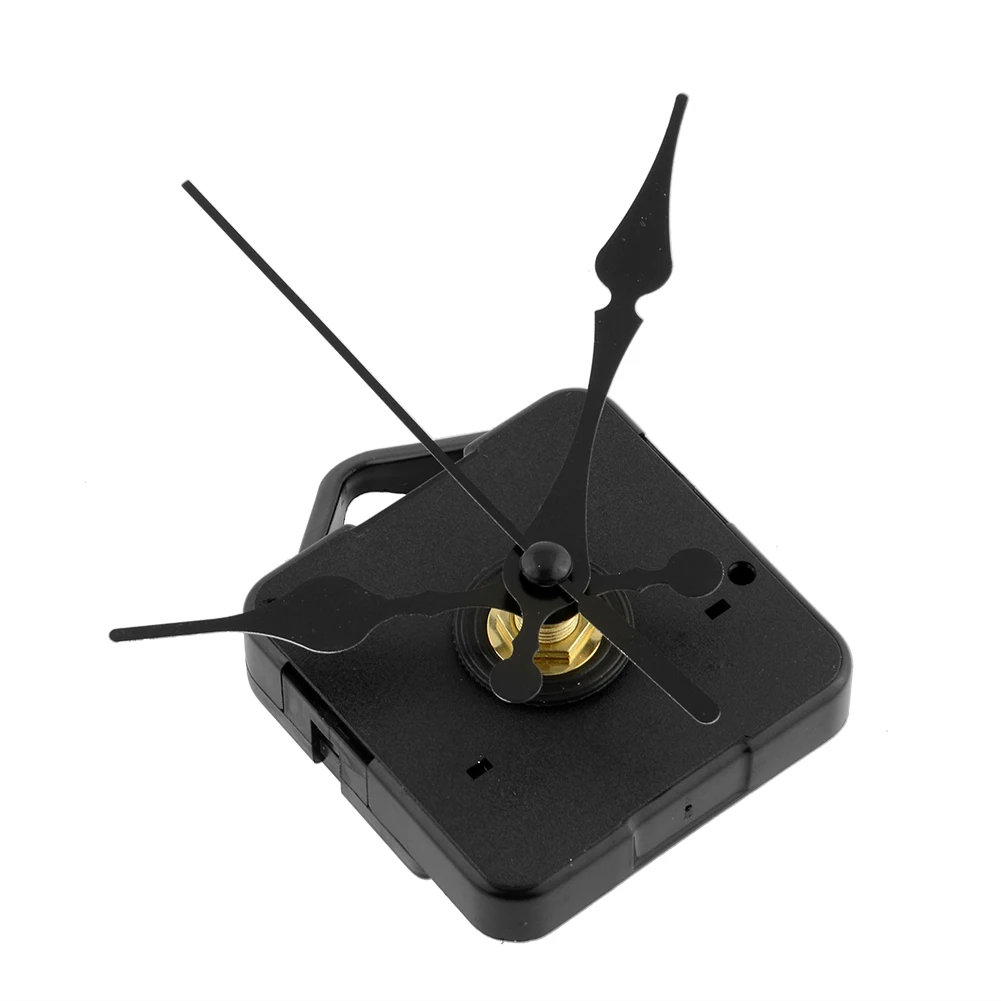 Простой дизайн все черные стрелки кварцевые часы короткие не тикают|Настенные