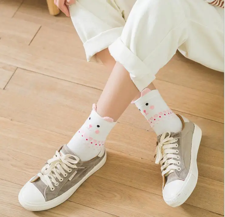 На осень-зиму Новый перо пряжи объёмные носки женские шлепанцы с рисунком Дух