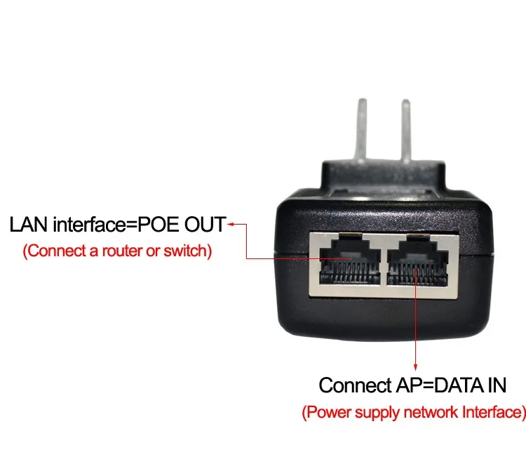 Cdycam видеонаблюдения CCTV безопасности 48 В 0.5A 24 Вт POE настенный разъем POE инжектор Ethernet адаптер IP камера телефон PoE питание