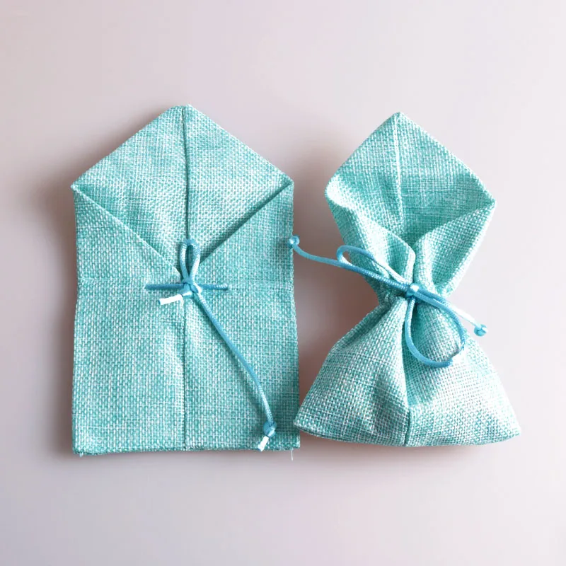 

Free Shipping 10pcs 10x18cm (3.93"x7.08") Pink Jute Gift Bags Jewelry Packing Drawable Wedding Candy Gift Bags Pouch