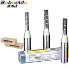 Прямые фрезы с тремя канавками, инкрустированные твердосплавными вольфрамовыми стальными инструментами для резьбы, шлицевые инструменты для обработки дерева, 1 шт., 12 TCT