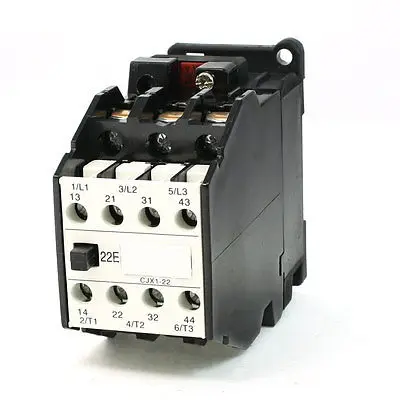 Контроллер катушечного двигателя 380 В, контактор переменного тока 3 полюса 2NO + 2NC 660 В а CJX22/22