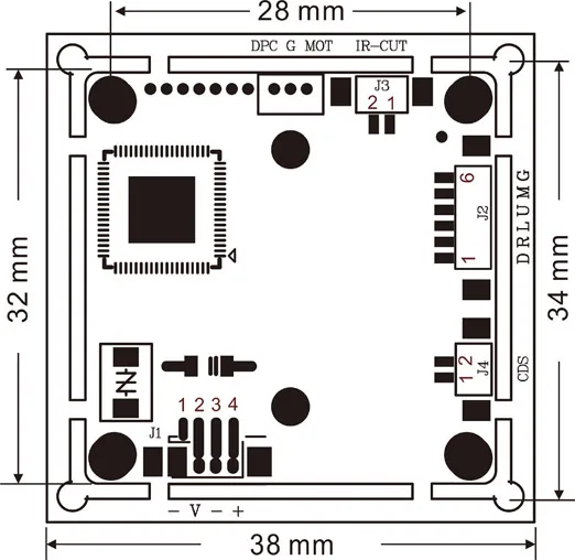 Starlight Низкое освещение 0 0001lux NVP2441 + IMX307 HD 4 в 1 AHD TVI CVI CVBS 2mp CCTV модуль камеры