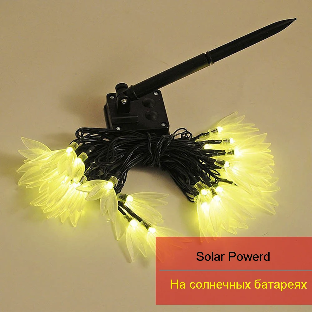 3.5/3M 10/20LEDS Holiday lights Lucky Clover Led Light string Solar/Battery Operated Xmas christmas weddingr fairy decoration DA | Лампы и
