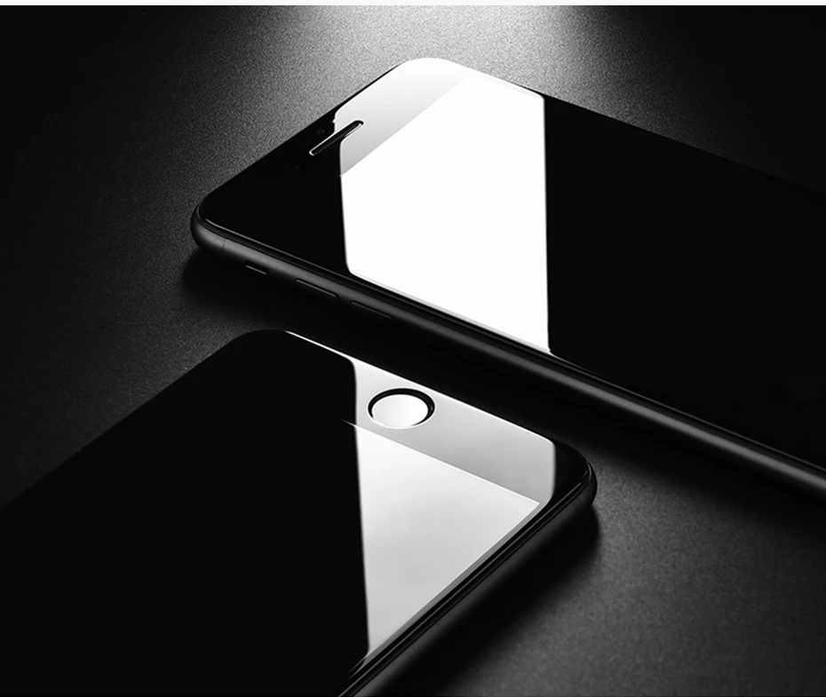 CHYI 5D изогнутое стекло для iphone 7 6 6 S Защита экрана олеофобное покрытие 9H закаленное стекло для iphone 8 полный клей