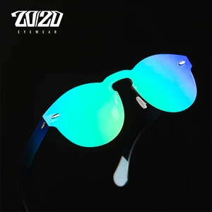 2020 Марка Дизайнер Солнцезащитные Очки Женщин UV400 Ретро Женские Круглые Очки Без Оправы Путешествия Мужчины Очки Gafas Ocuols PC1602