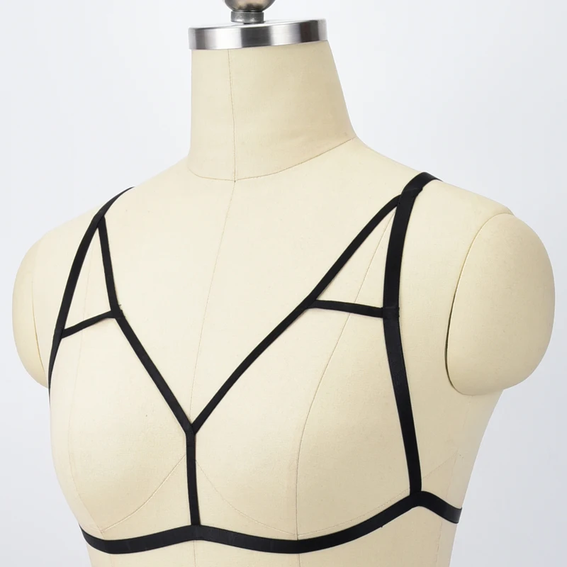 Женский укороченный топ для полярного танца боди-клетка бюстгальтер