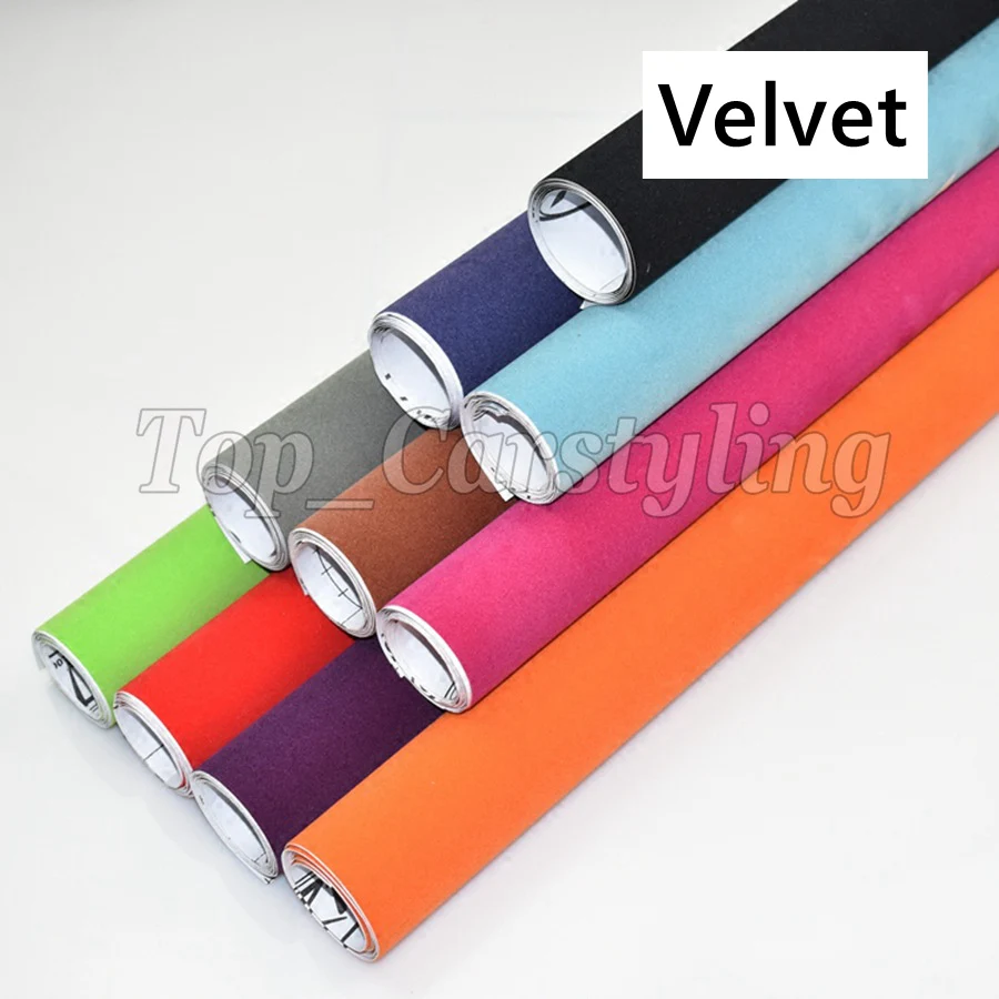 1 35x15 м различные цвета бархатная виниловая пленка наклейка с воздушным релизом