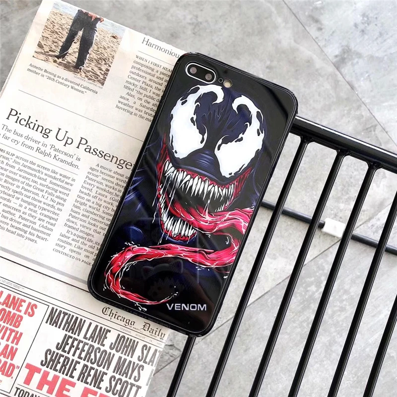Чехол из закаленного стекла Arvin Marvel DC для iPhone XR XS MAX 8 7 6S Plus 7Plus 8Plus Coque с логотипом Ironman Batman, чехол для телефона Capinha