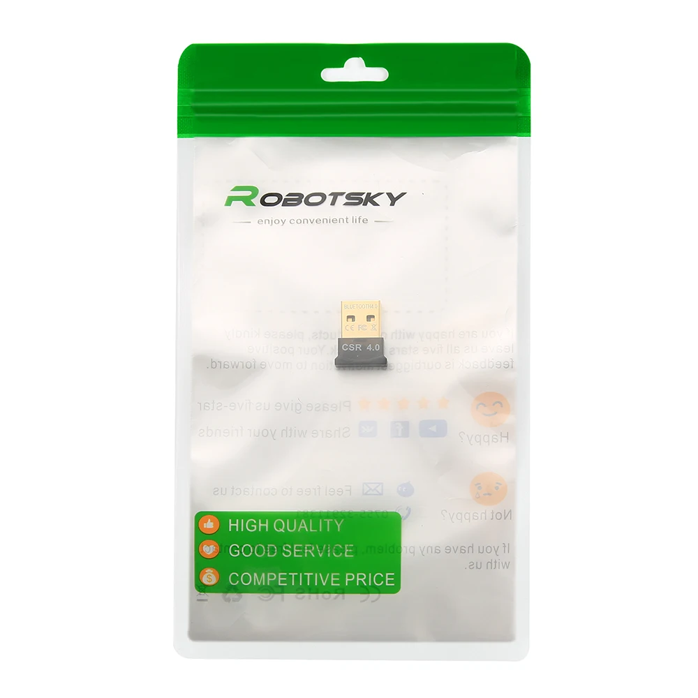 Robotsky Портативный USB Bluetooth адаптер беспроводной Bluetooth 4,0 ключ передатчик для Windows XP Vista 7/8/10