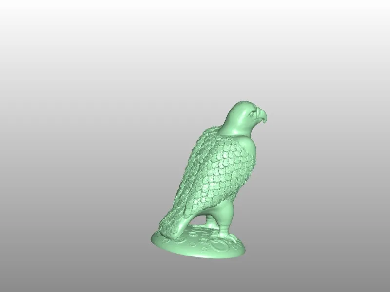 3d модель статуя орла фигурка для маршрутизатора с ЧПУ гравировка Artcam Aspire type 3 STL