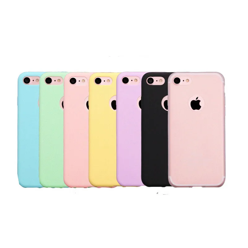 Милый ТПУ силиконовый чехол для iPhone на 5S 6 6s XS матовый задней панели ультра тонкий