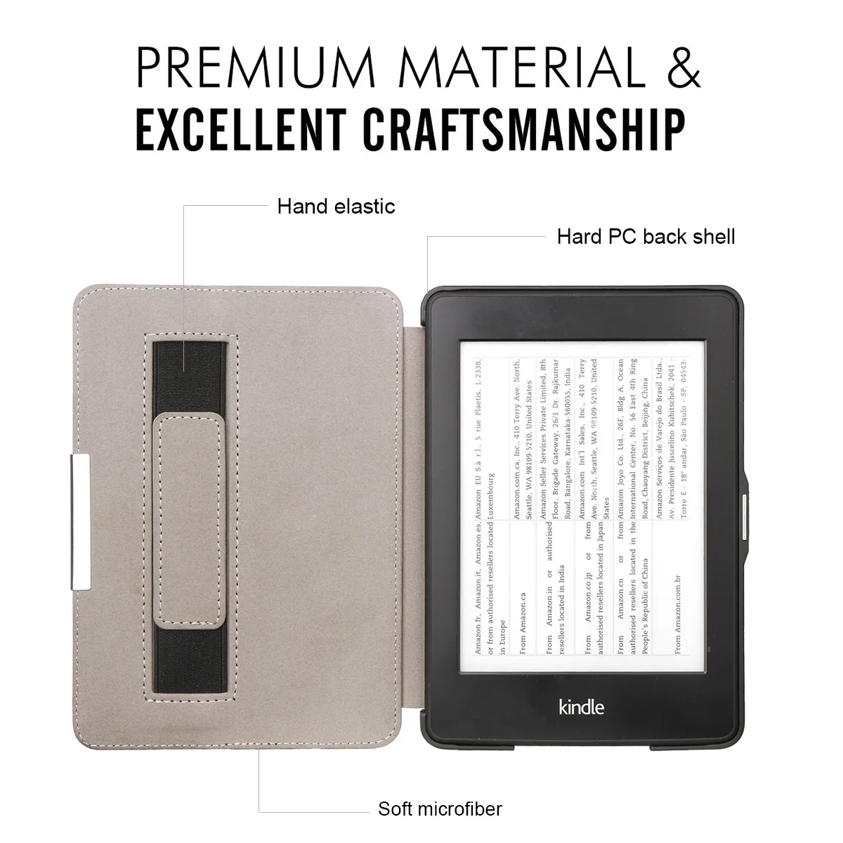 kindle 10th Gen 6 ''Тонкий Смарт Кожаный флип-чехол на магните чехол kindle k8