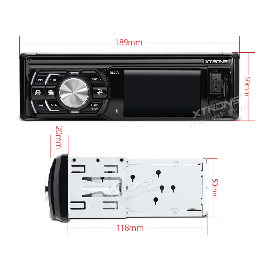 Видеорегистратор XTRONS 3 дюйма HD TFT 720P FM USB SD 1 Din|1 din car stereo|mp4 stereocar mp4 |