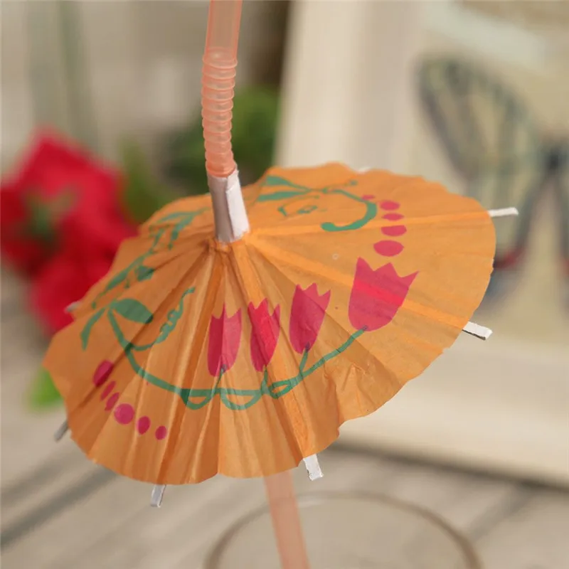 30PCS Umbrella Cocktail Drinking Disposable Straws Birthday Wedding Favors Restaurant Catering Pub Bar Club Kids Party Supplies | Дом и сад
