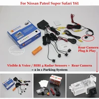 for nissan patrol super safari y61 car parking sensors auto rear view back up sensor alarm system reverse camera
