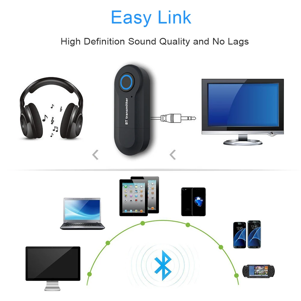 Новый GT09 Bluetooth 4 0 аудио передатчик беспроводной адаптер стерео музыкальный поток