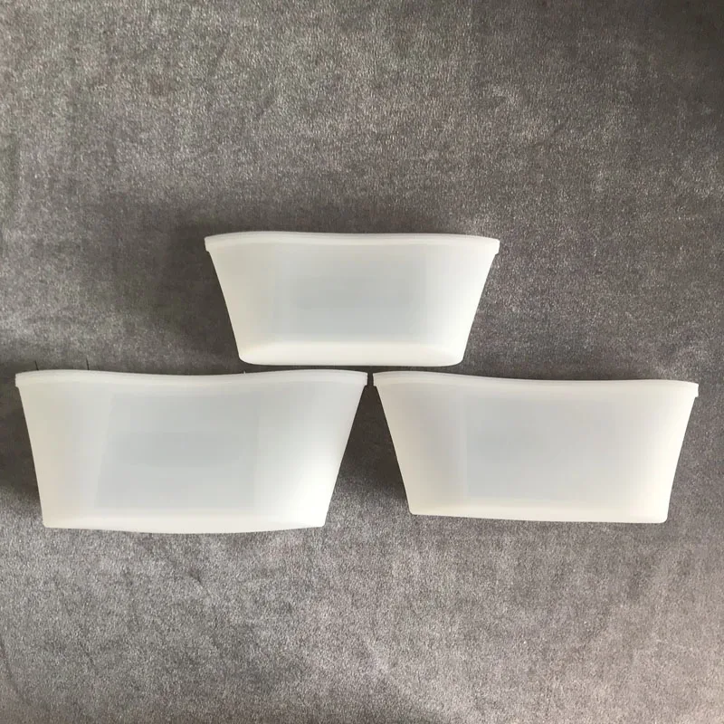 3pcs-White-Bowl Многоразовый силикон сумка для хранения продуктов питания контейнеры набор свежих мешков Ziplock морозильная камера уплотнения обертки упаковка для фруктов кухонный Органайзер - Цвет: 3pcs-White-Bowl