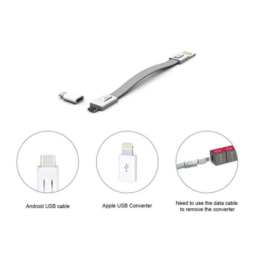 Чудо брелок Cube Micro USB кабель адаптер для iPhone iPad Android Type C 3 в 1 портативный зарядки