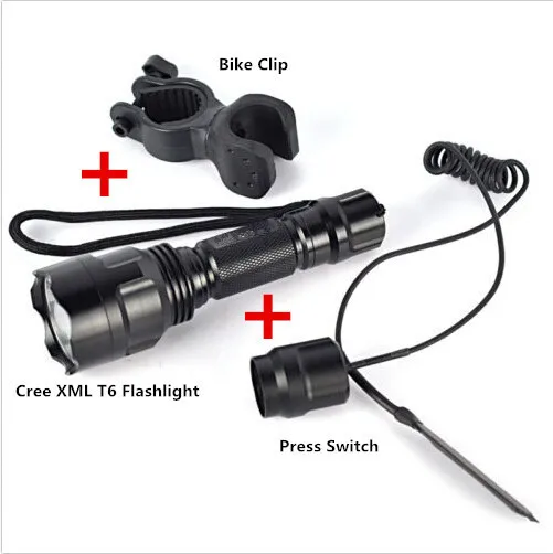 2000 люмен Lanterna XML T6 тактический фонарь охотничий светодиодный для наружного