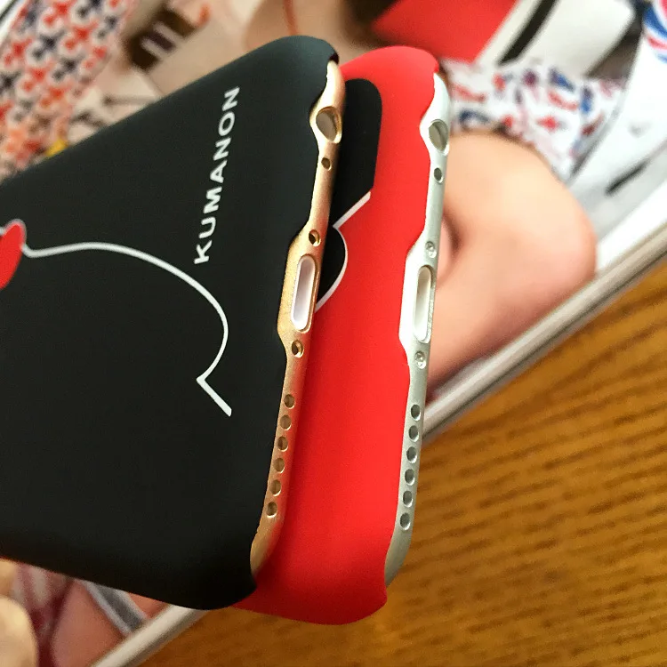 Аниме милый медведь kumamoto корейский чехол для телефона iPhone 5 5S SE 6 S Puls 7 8